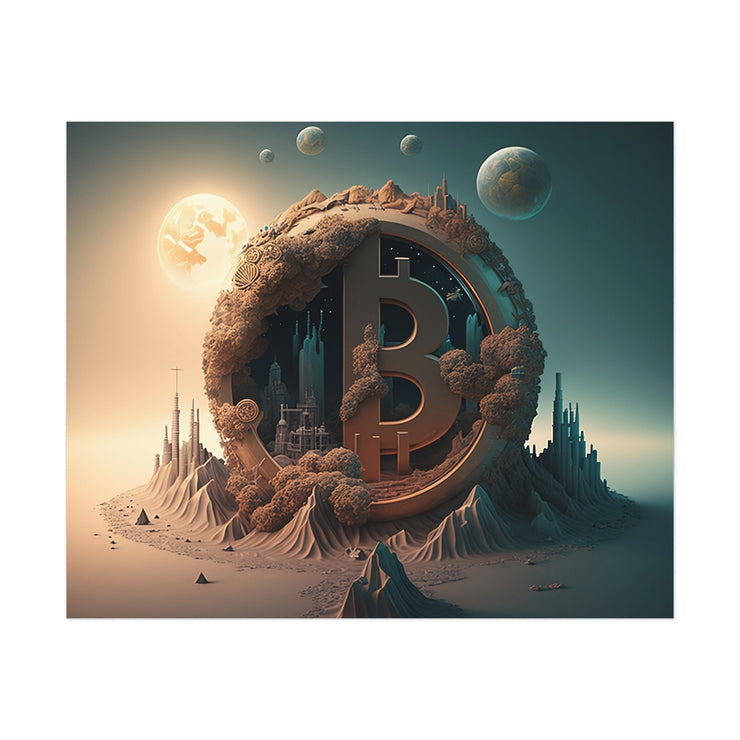 4th Globe of Bitcoin Poster
