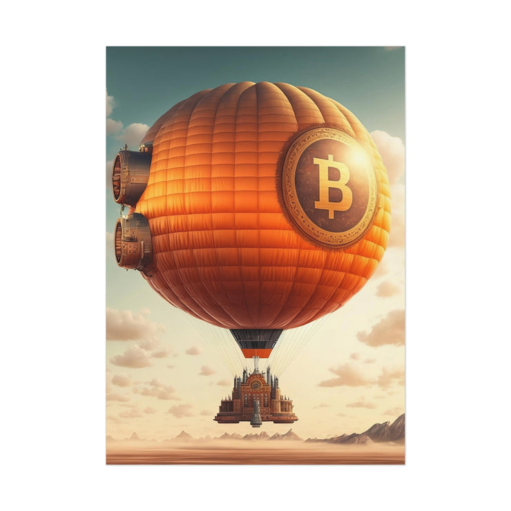 Bitcoin Rigid Airship Poster