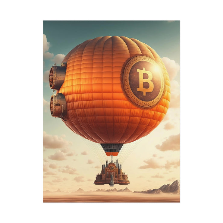 Bitcoin Rigid Airship Poster