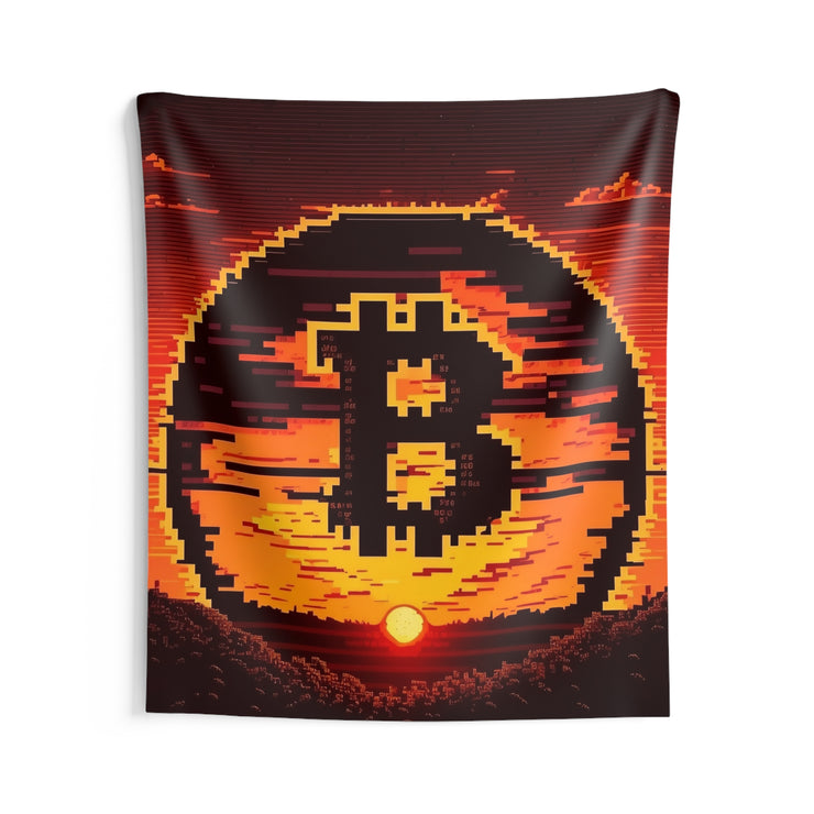 8 BitsCoin Wall Tapestry