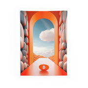 Orange Pill Archway Wall Tapestry