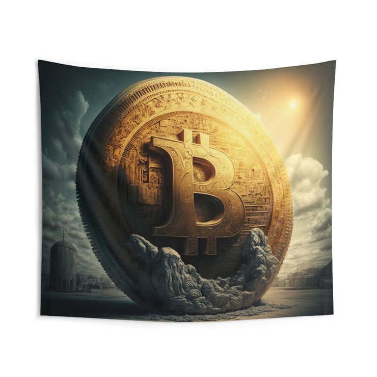 Bitcoin Megalith Wall Tapestry