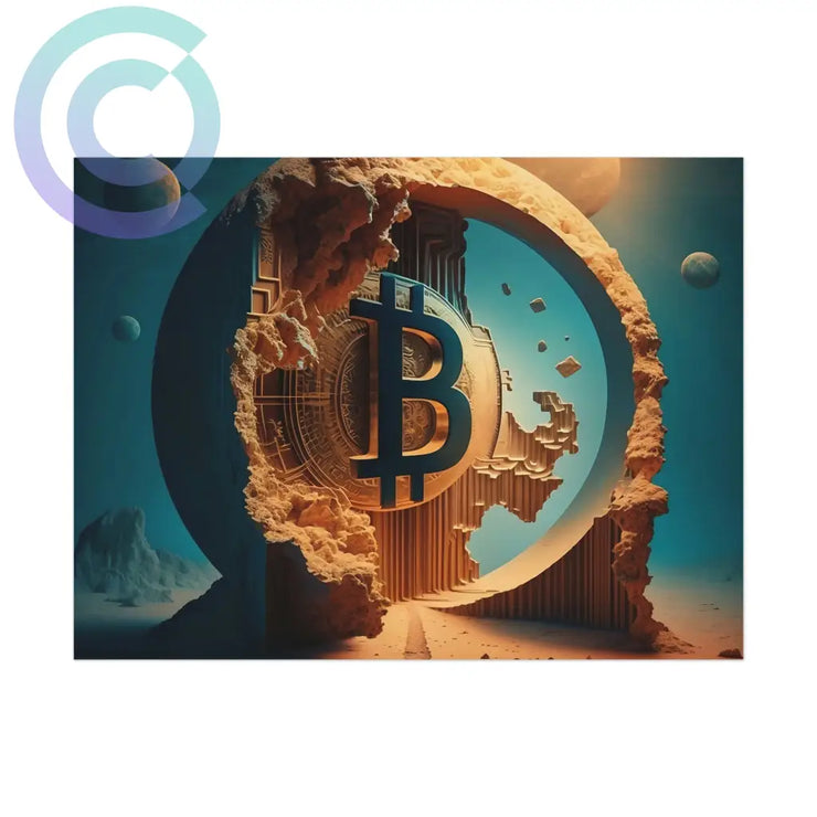 4Th Arch Of Bitcoin Poster 24 X 18 (Horizontal) / Uncoated