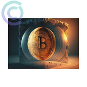 4Th Dimension Of Bitcoin Poster 7 X 5 (Horizontal) / Uncoated