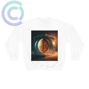 4Th Dimension Of Bitcoin Sweatshirt S / White