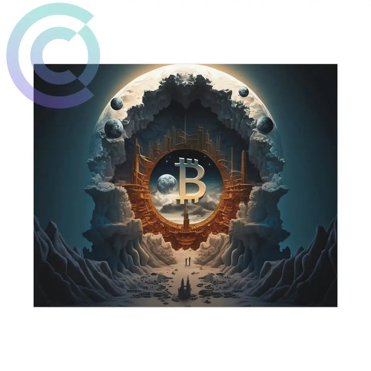 4Th Epoch Of Bitcoin Poster 10 X 8 (Horizontal) / Uncoated