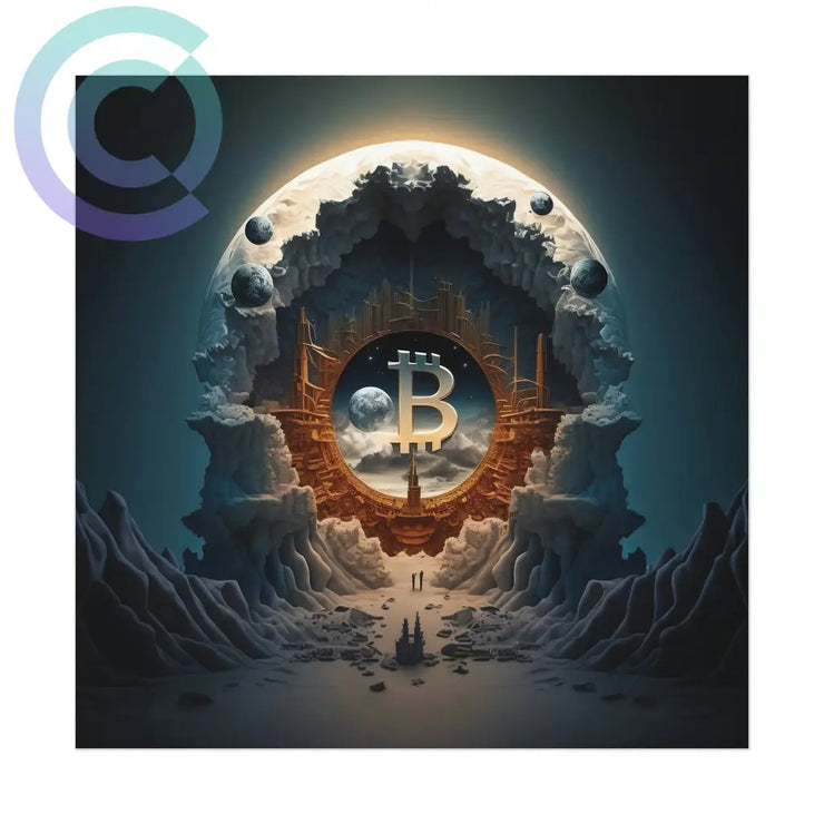 4Th Epoch Of Bitcoin Poster 11 X (Square) / Uncoated