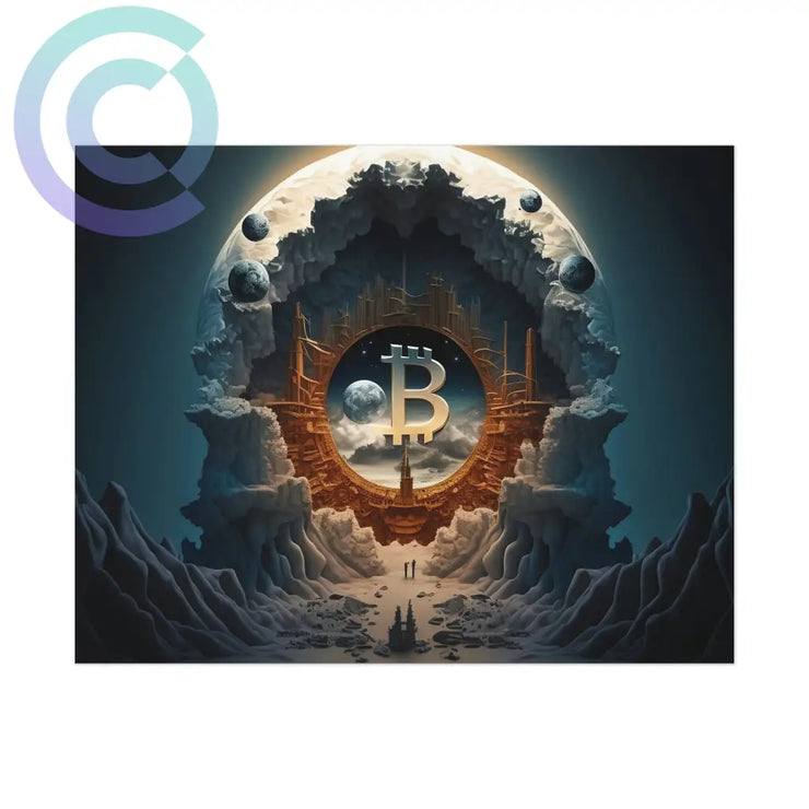 4Th Epoch Of Bitcoin Poster 14 X 11 (Horizontal) / Uncoated