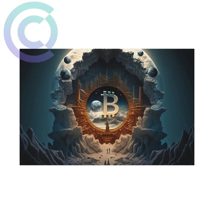 4Th Epoch Of Bitcoin Poster 18 X 12 (Horizontal) / Uncoated