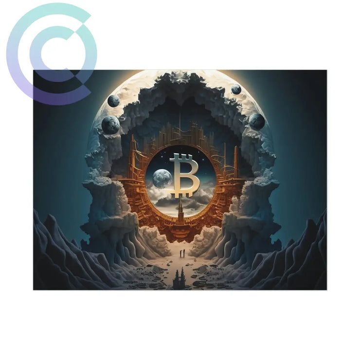 4Th Epoch Of Bitcoin Poster 8 X 6 (Horizontal) / Uncoated