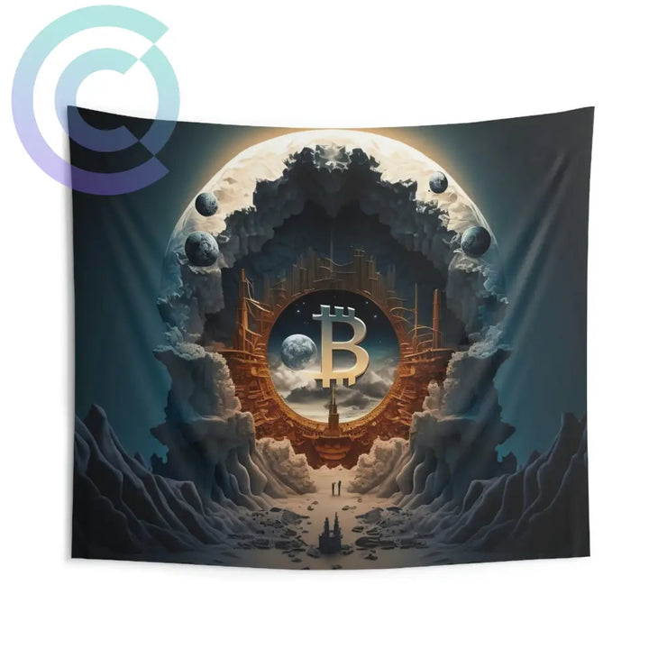 4Th Epoch Of Bitcoin Wall Tapestry 104 × 88 Home Decor
