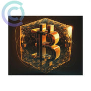 4Th Golden Cube Of Bitcoin Poster 10 X 8 (Horizontal) / Uncoated