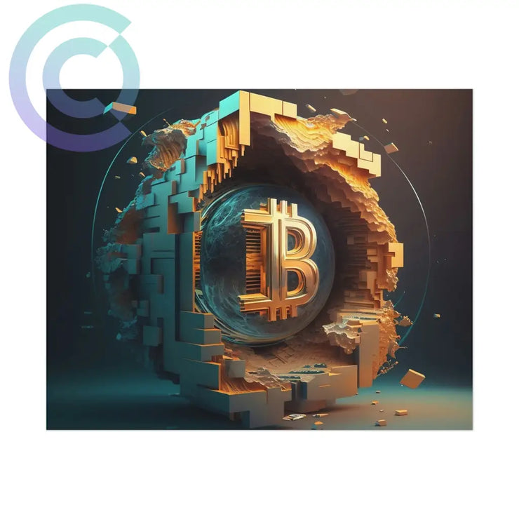 4Th Sphere Of Bitcoin Poster 20 X 16 (Horizontal) / Uncoated