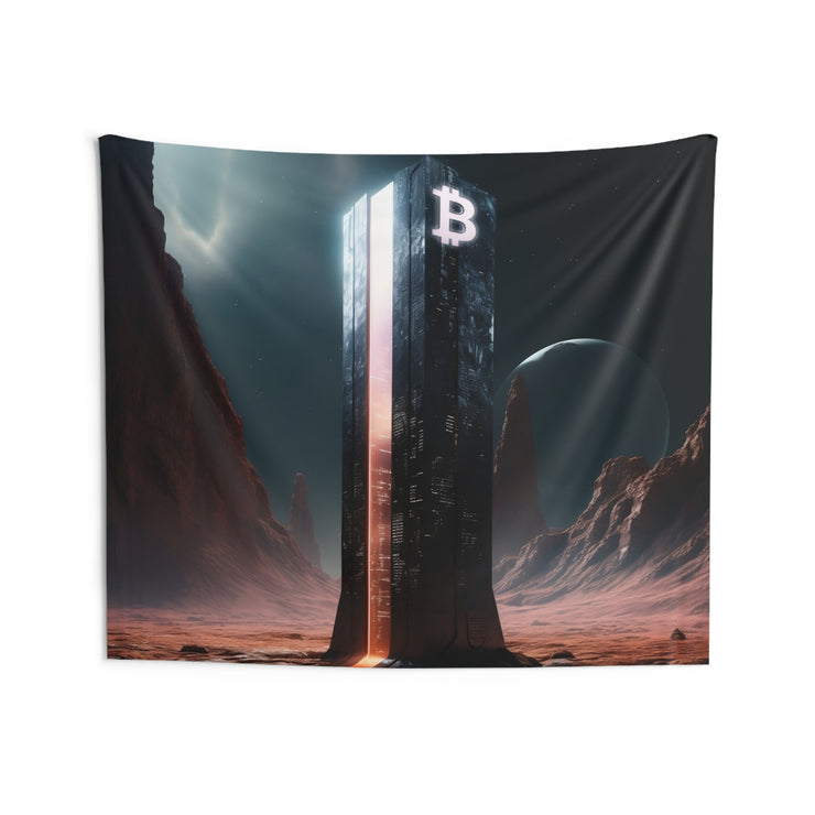 Distant Monument Wall Tapestry