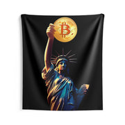 Lady Bitcoin Wall Tapestry