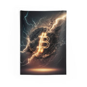 Bitcoin Lightning Wall Tapestry