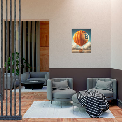 Bitcoin Balloon Poster