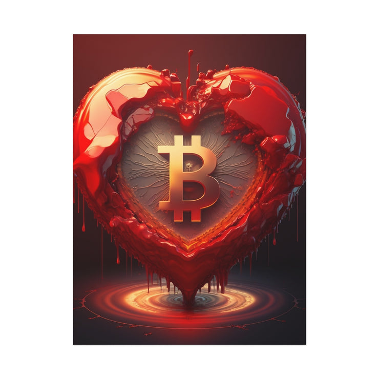 Bitcoin Loves You Poster
