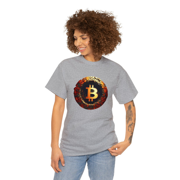Bitcoin Jagged Magma Tshirt