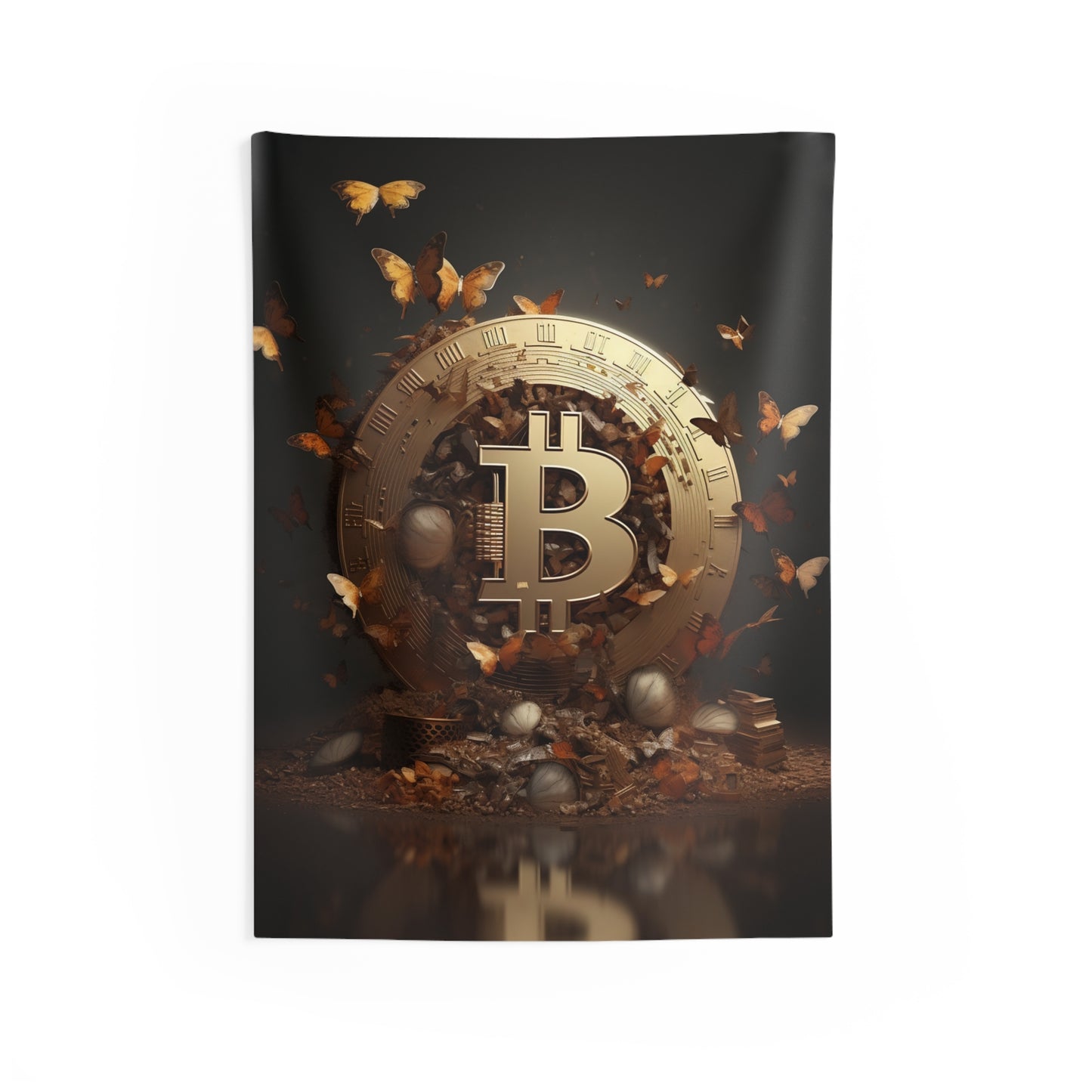 Bitcoin Metamorphosis Wall Tapestry