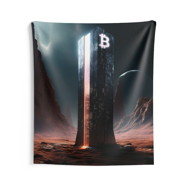 Distant Monument Wall Tapestry