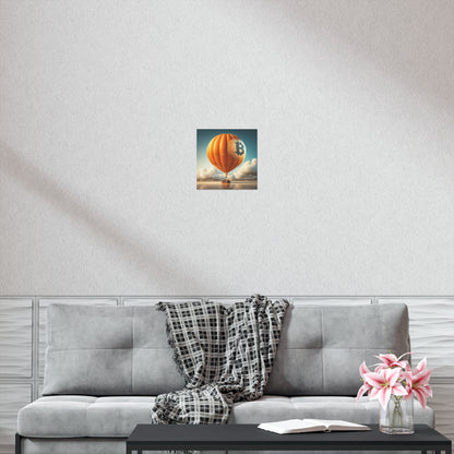 Bitcoin Balloon Poster