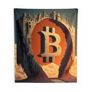 Walled City of Bitcoin Wall Tapestry