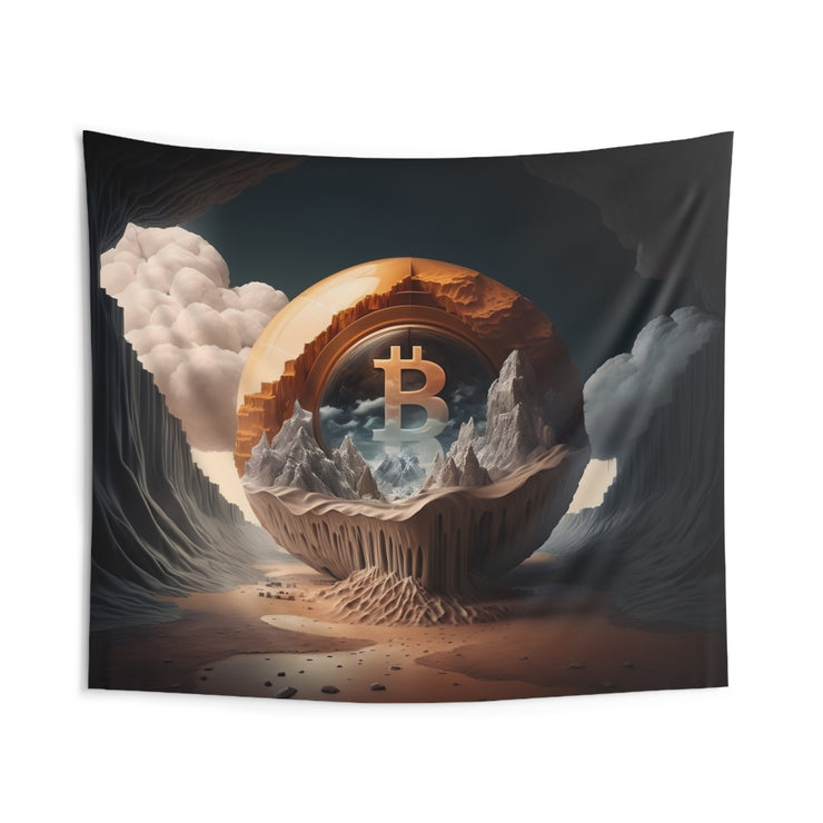 4th Orb of Bitcoin Wall Tapestry