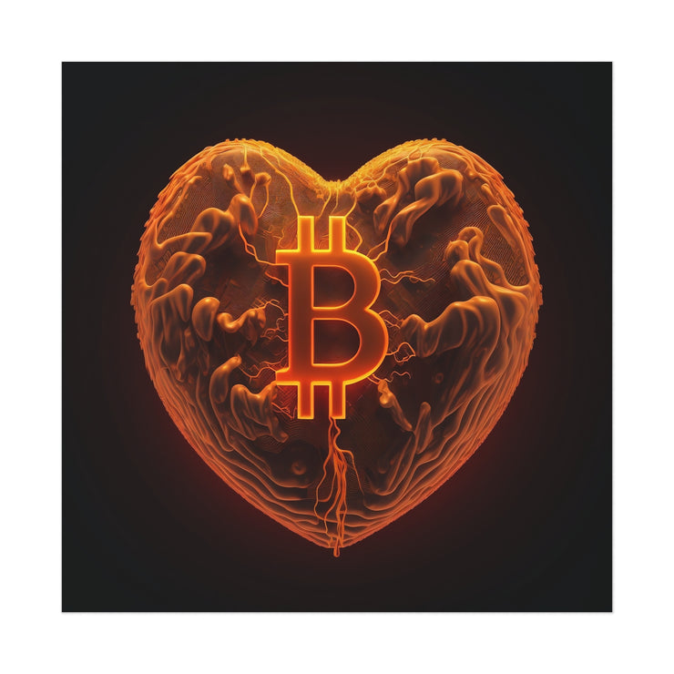 Beating Heart of Bitcoin Poster