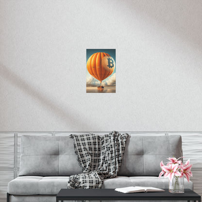 Bitcoin Balloon Poster