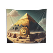 Bitcoin Pyramid Wall Tapestry