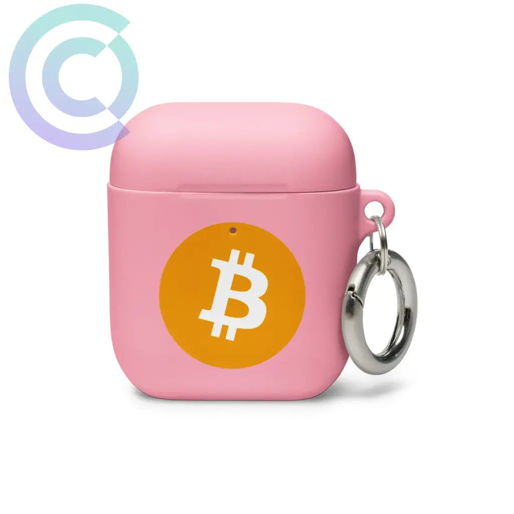 Bitcoin Airpods Case Pink /