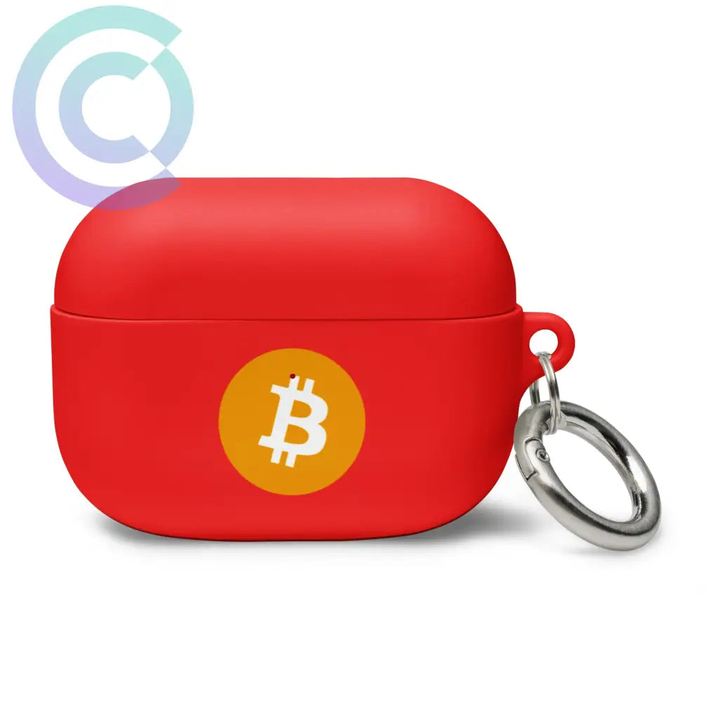 Bitcoin Airpods Case Red / Pro