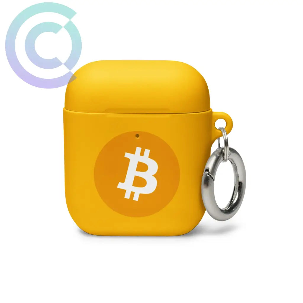Bitcoin Airpods Case Yellow /