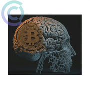 Bitcoin Brain Poster 11 X 9 (Horizontal) / Uncoated