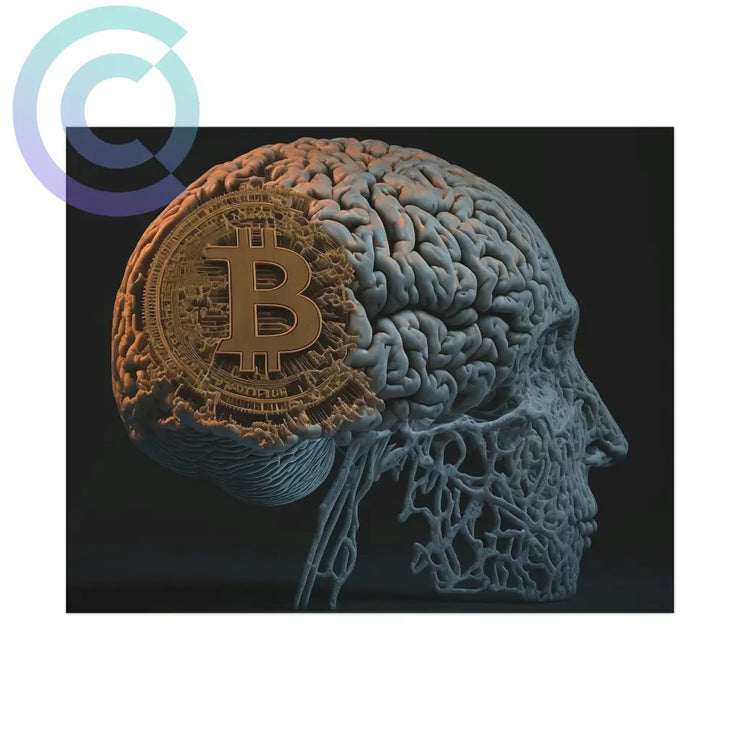 Bitcoin Brain Poster 20 X 16 (Horizontal) / Uncoated