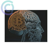 Bitcoin Brain Poster 24 X 18 (Horizontal) / Uncoated