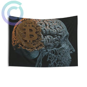 Bitcoin Brain Wall Tapestry 36 × 26 Home Decor