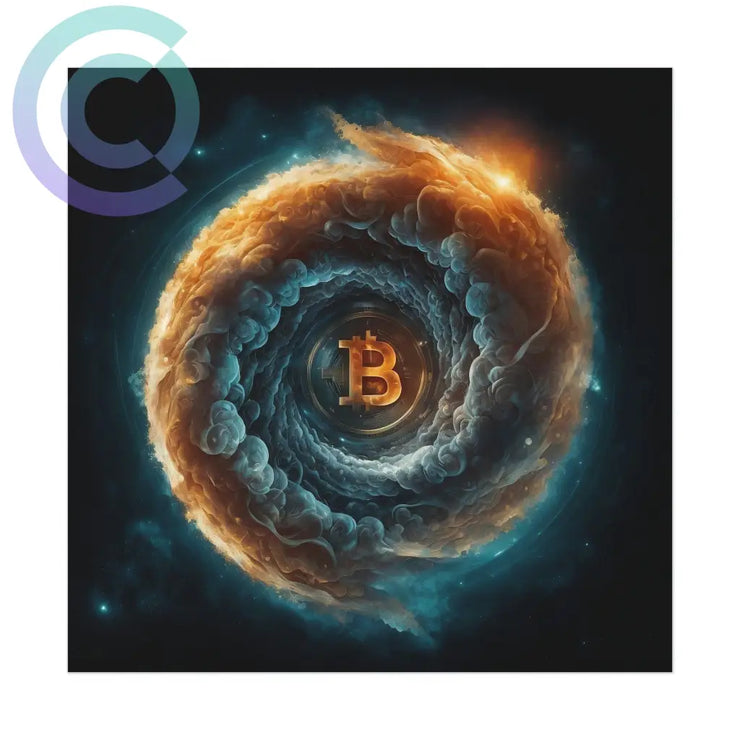 Bitcoin Milkyway Poster 11 X (Square) / Uncoated
