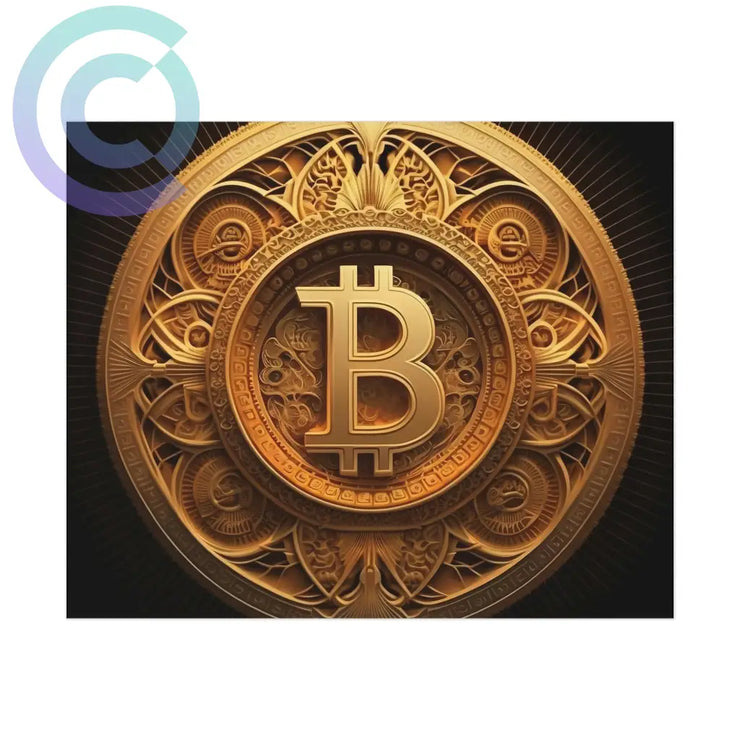 Bitcoin Shrine Poster 11 X 9 (Horizontal) / Uncoated