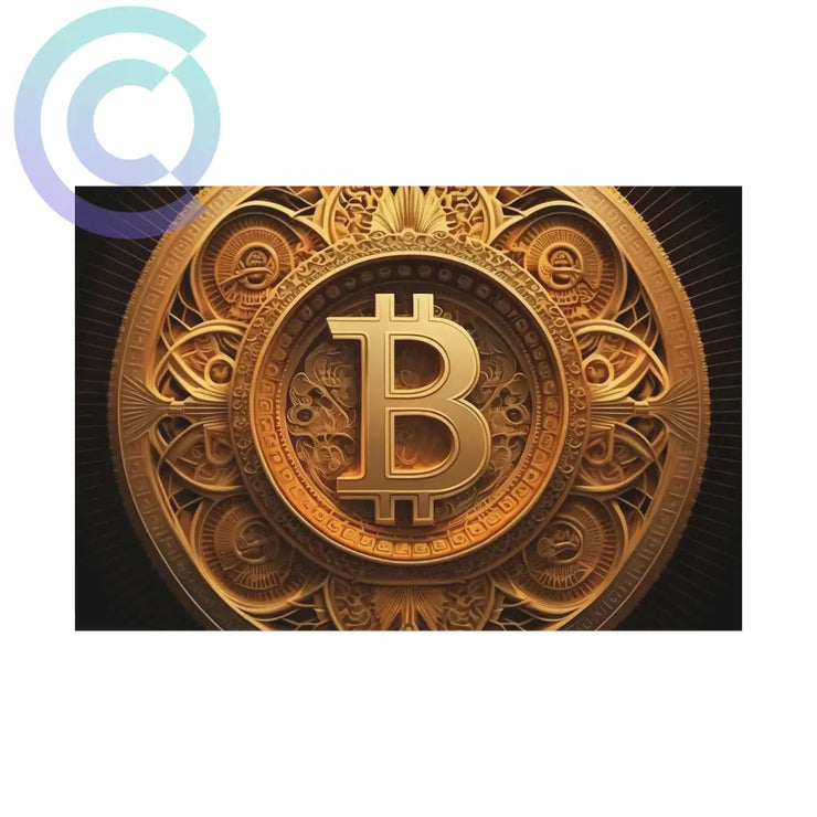 Bitcoin Shrine Poster 18 X 12 (Horizontal) / Uncoated