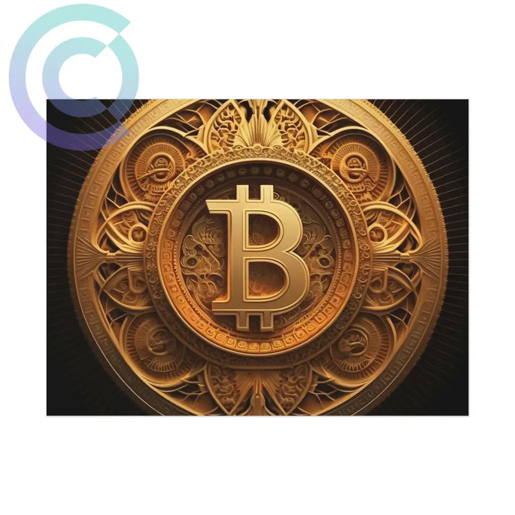Bitcoin Shrine Poster 24 X 18 (Horizontal) / Uncoated