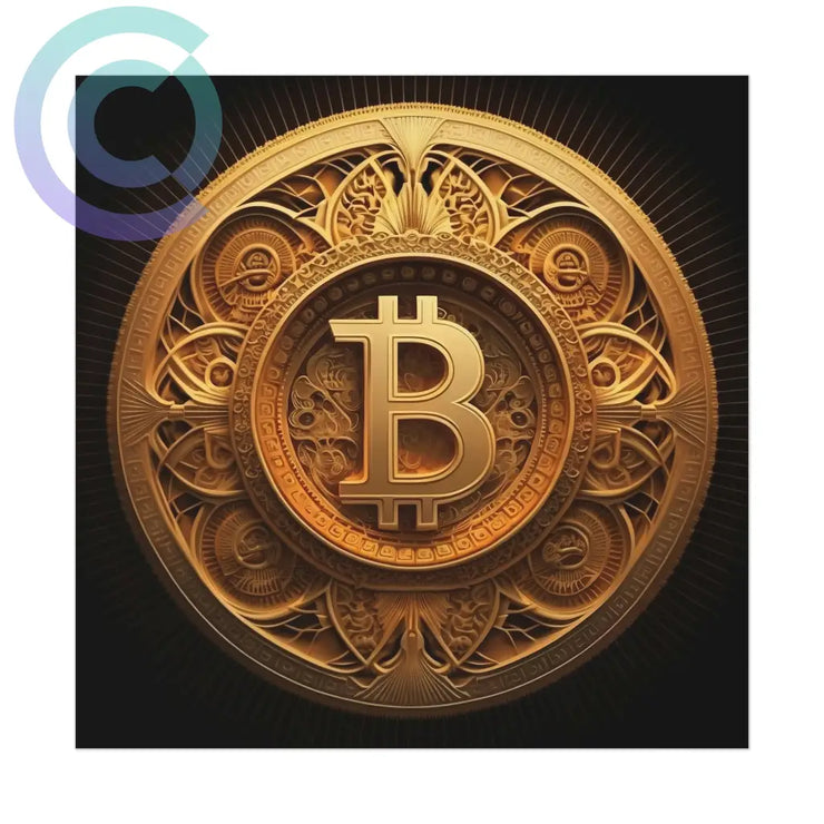 Bitcoin Shrine Poster 8 X (Square) / Uncoated