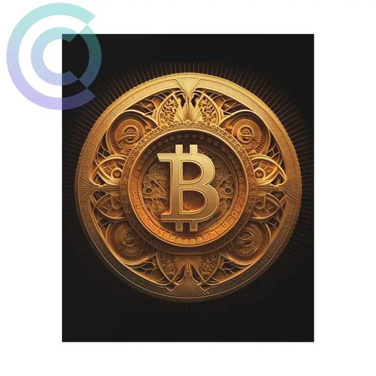 Bitcoin Shrine Poster 9 X 11 (Vertical) / Uncoated