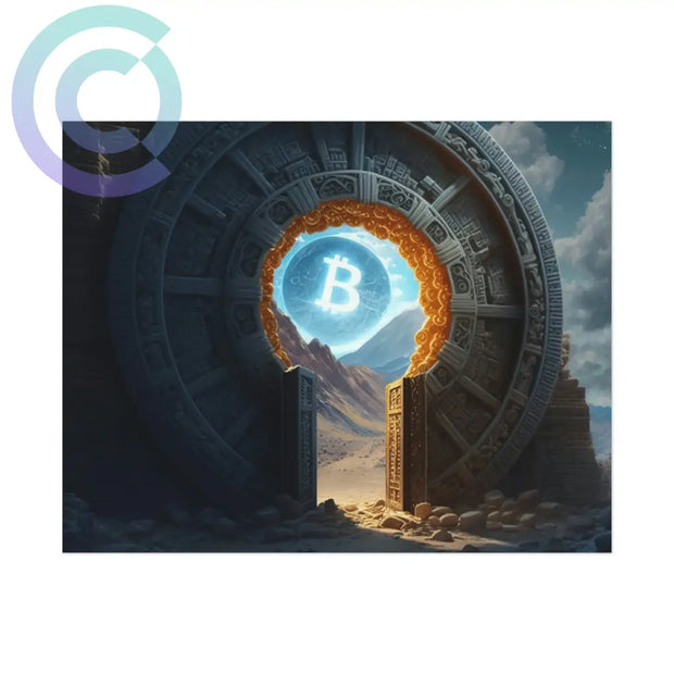 Bitcoin Stargate Poster 14 X 11 (Horizontal) / Uncoated