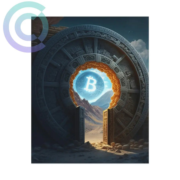 Bitcoin Stargate Poster 16 X 20 (Vertical) / Uncoated