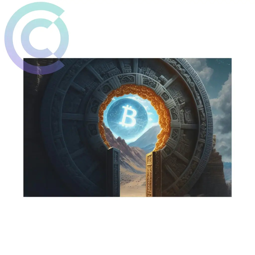 Bitcoin Stargate Poster 18 X 12 (Horizontal) / Uncoated
