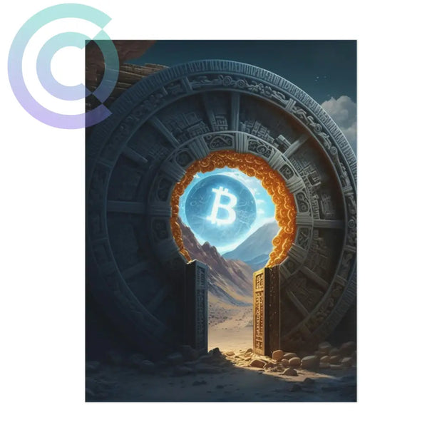 Bitcoin Stargate Poster 18 X 24 (Vertical) / Uncoated