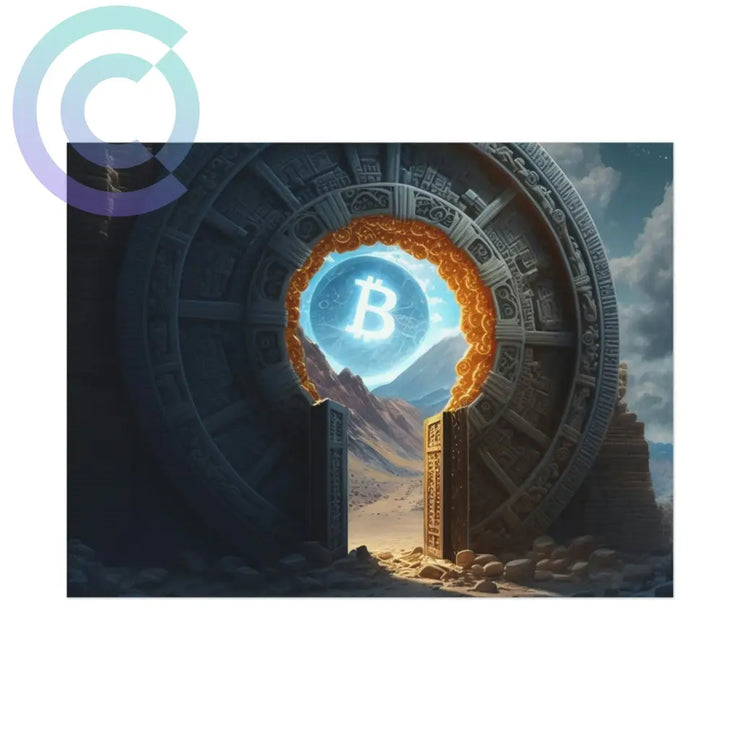 Bitcoin Stargate Poster 24 X 18 (Horizontal) / Uncoated