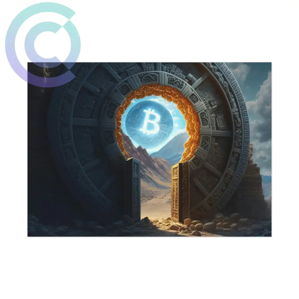 Bitcoin Stargate Poster 7 X 5 (Horizontal) / Uncoated